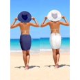 thumbnail image 3 of 2 piezas de faldas envolventes para traje de baño de gasa para cubrir la playa para mujer, 3 of 7