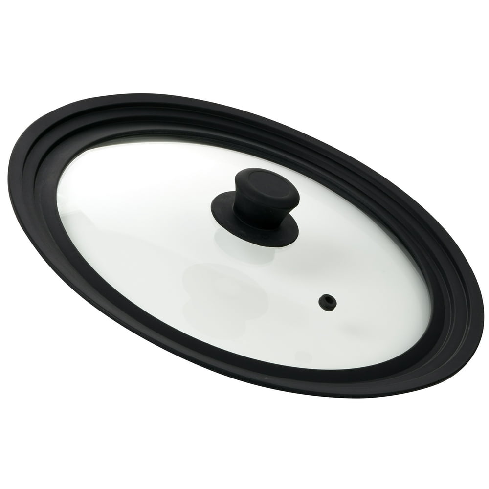 Universal Lid for Pans, Pots and Skillets Vented Tempered Glass with