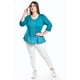 thumbnail image 4 of Blusa con detalle de encaje Roman Fashion /Tallas Extras, 182 (Azul claro) azul 40, 4 of 5