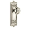 thumbnail image 3 of Grandeur Winwin_Prv_234 Windsor Solid Brass Rose Privacy Door Knob Set - Grey, 3 of 7