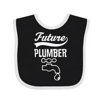 Inktastic Future Plumber Childs Plumbing Boys or Girls Baby Bib