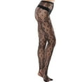 thumbnail image 3 of iHPH7 Womens Pantyhose Lace Pantyhose High Waisted Pantyhose Stockings for Women Tights for Women Womens Nylons Pantyhose Lace Fishnets A One Size, 3 of 4