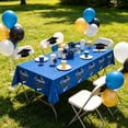 thumbnail image 6 of QuanTara Graduation Party Supplies – Cap-Themed Paper Plates & Tablecloth Set, Disposable Blue Graduation Decorations for Celebrations, 6 of 6