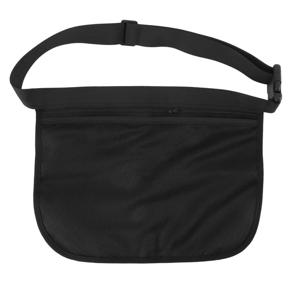 YAHHU Tennis Ball Band Holder Mesh Waist Bag with Inner Zipper, Adjustable Belt, Holds 8-10 Balls, Lightweight Nylon, Ideal for Training & Matches
