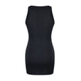 thumbnail image 4 of summer dresses for women 2024 wedding guest dresses for women New Summer Sleeveless Sexy Tight Women's Tank Top Dress best sundresses for women Black Polyester XL, 4 of 4