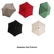 thumbnail image 2 of Toystoory Paraguas Toldo Poliéster Sombrilla Reemplazo de color sólido A prueba de lluvia Impermeable Mantenga la tela fresca para Patio Patio Jardín y Patio, 2 of 6