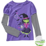 Seasonal Halloween - Girls' Mock Layer Hangdown T