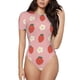 thumbnail image 1 of Balery Strawberry Body de cuello redondo de manga corta para mujer Tops de manga corta Tops básicos-Large, 1 of 7