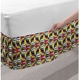 thumbnail image 2 of Abstract Bed Skirt, Colorful Modern Stripes Chevrons Random Shapes, Elastic Bedskirt Dust Ruffle Wrap Around for Bedding Decor, 4 Sizes, Multicolor, by Ambesonne, 2 of 2