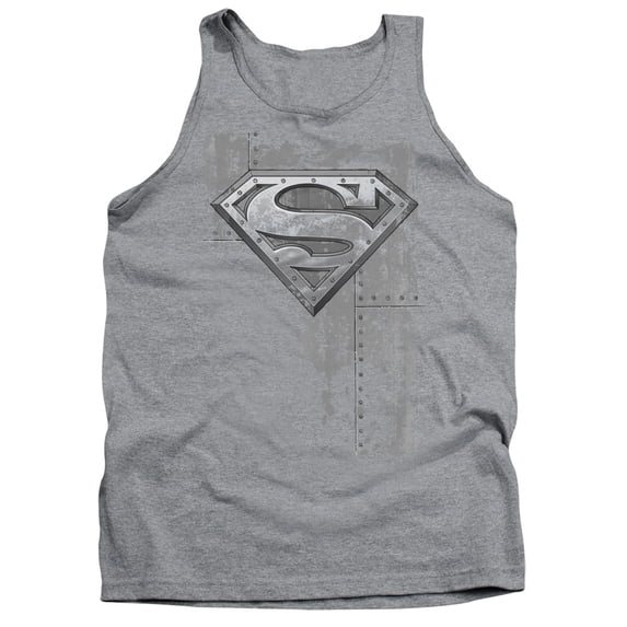 Superman - Riveted Metal - Tank Top - Large
