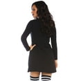 thumbnail image 2 of Leg Avenue Women's More Boos Casual Halloween Dress Costume for Adult, Black/White, Small, 2 of 5
