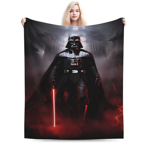 Darth Vader Blanket, Soft Warm Cozy Plush Throw Blanket Gifts for Adults Kids, Lightweight Fuzzy Comfy Flannel Blankets for Couch Bed House Decor Travel 40"X30"