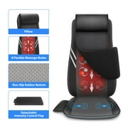 Snailax Shiatsu Massage Chair Pad for Pain Relief, Back Massager with Heat, Deep Kneading Seat Massage Cushion, Gifts
