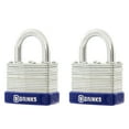 thumbnail image 4 of (4 pack) Brinks Laminated Steel 40mm Keyed Padlock with 7/8in Shackle, 2 pack, 4 of 11