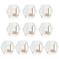 thumbnail image 3 of RUISINERY Pack of 10 Elegant Clear Adhesive Bathroom Hook Without Drilling Wall Hook for Kitchen Bathroom Storage, 3 of 7