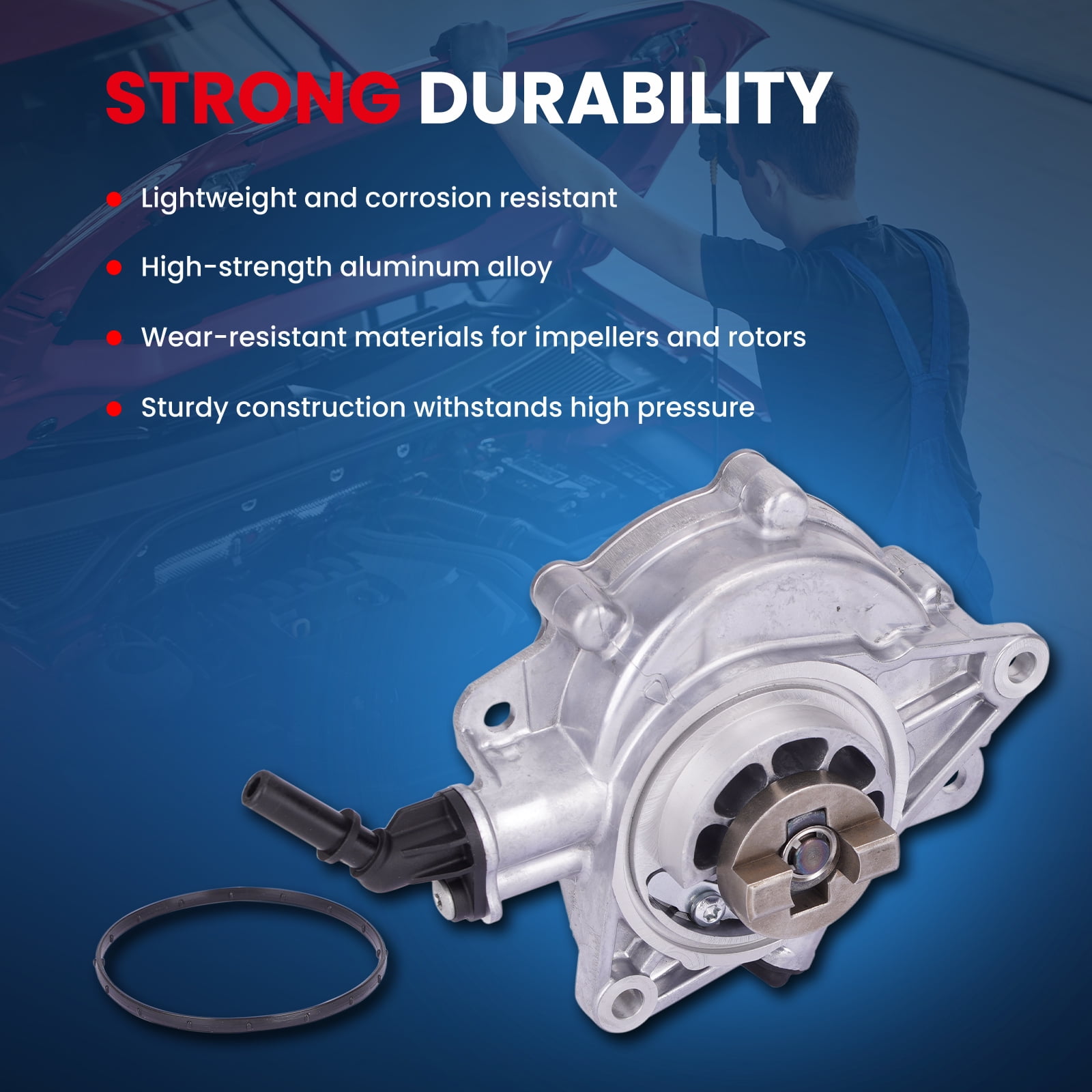 MOCA AUTOPARTS VCP181 Vacuum Pump Fit for 2011-2015 Mini Cooper & 2013-2016 Mini Cooper Paceman