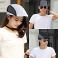 thumbnail image 1 of YAOBAMM Men Newsboy Hat Men Beret Hollow Out Contrast Color Thin Breathable Soft Sunscreen Washable Advanced Summer Headwear, 1 of 7