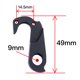 thumbnail image 5 of Extensor de Cambio Trasero DYNWAVEMX Aleación de Aluminio con Tornillos Anzuelo de cola de bicicleta, 5 of 6