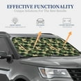 thumbnail image 4 of Naloa Camouflage Dinosaur 2 Piece Foldable Car Sun Shades, Car Windshield Sunshade, Front Window Sunshade for Car, Truck, SUV - Large, 4 of 7