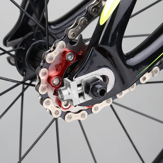 Tensor de cadena Tensor de ajuste de cadena resistente al desgaste para bicicleta de marcha única Hugtrwg Para estrenar