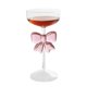 thumbnail image 1 of Copa De Champán Con Lazo Rosa, Copa De Vino Alta Y Transparente A La Moda Para El Hogar, Bar, Fiesta De Boda, 1 of 7