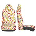 thumbnail image 3 of Yiaed Colorful Leaves Print Car Seat Covers,Universal Auto Seats Protector Fits for Car,SUV Sedan,Truck,Automotive Seat Covers & Accessories(Two packs), 3 of 7