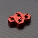 thumbnail image 2 of Ounissouiy RCGOFFLOW rueda de montaje hexagonal pieza de coche RC adaptador fuerte para 1/10 SLASH 4x4 Crawler RC pieza de actualización Kits de construcción modelo Rojo, 2 of 6