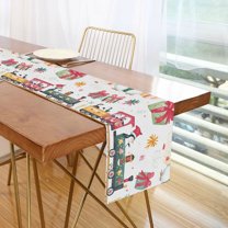 Yayeee Table Runner 90 inches Long Home Kitchen Dinning Party Decoration, Christmas Penguin