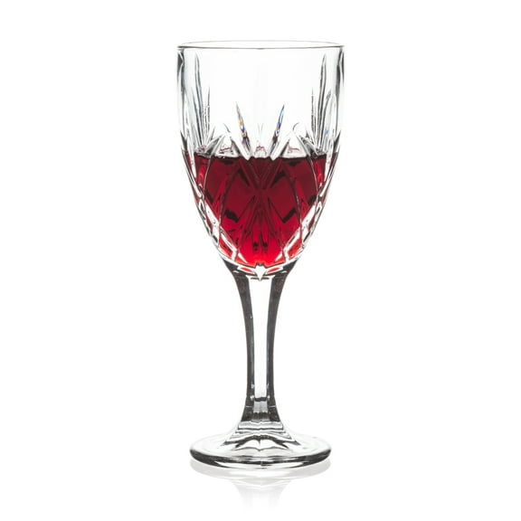 Set of 4, Ashford Cut Glass Wine Glass, 10oz.