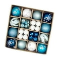 thumbnail image 1 of 44 Uds bolas de Navidad adornos, decoración colgante para árbol de Navidad, bolas decorativas de Navidad, decoración de árbol de Navidad para fiesta d Azul, 1 of 8
