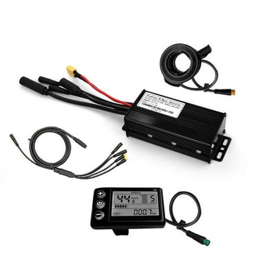 Three Mode Ebike Sine Wave Controller 24V/36V/48V with S866 LCD Display Waterproof Connector 26A for 500W 750W Ebike