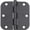 Matte Black, variant on Stone Harbor Hardware Standard Hinge, 3-1/2 Inches, 5/8" Radius Corner, Bulk Pack (100 Each), Satin Chrome