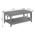 thumbnail image 4 of Convenience Concepts Omega Coffee Table with Shelf, Gray, 4 of 5