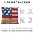 thumbnail image 5 of PHYHOO Patriotic Pillow Cover America Flag Color July Decor Independence Day Decorations Red Cushion Case for Sofa Couch White, 5 of 5