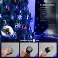 thumbnail image 5 of Led Net Mesh String Lights Outdoor Christmas Net Lights, 5FT x 5FT 96 Led String Light with 8 Modes, Connectable Fairy Light for Outdoor, Indoor, Christmas Tree, Party Decor, Blue, 5 of 7
