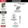 thumbnail image 3 of Delta Faucet T144339-PP Baignoire et Douche Modernes, Chrome, 3 of 5
