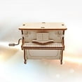 thumbnail image 5 of DIY Handmade Assembled Music Box Hand Crank Piano Shape Musix Box Educational Model Creative Gift for Kids, 5 of 5