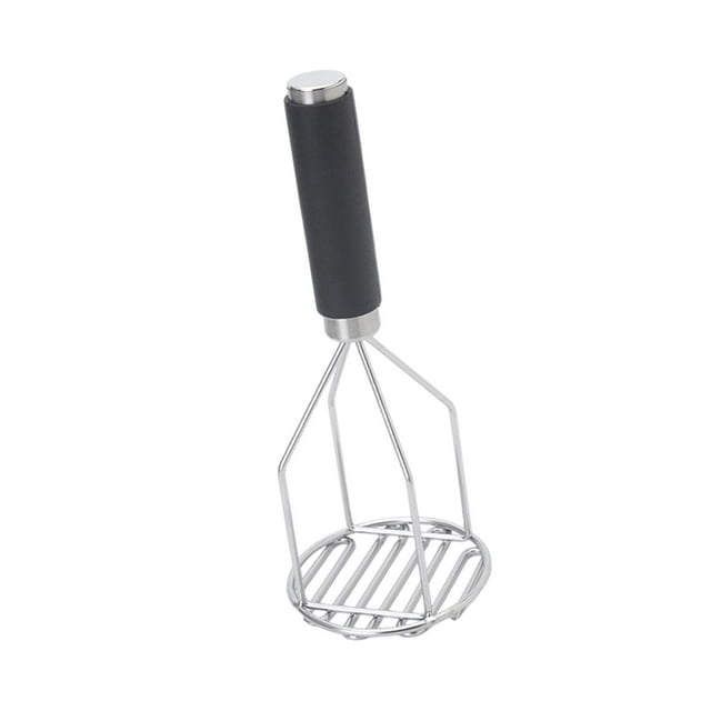 Prensador de patatas, utensilio de cocina, machacador de frijoles, triturador de alimentos, prensa de ajo, machacador manual Redondo