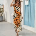 thumbnail image 6 of Leopard Print Pattern Sleeveless Dress Woman Fashion Long Dresses Women's Summer Suit Dress 2025, 6 of 7