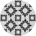 thumbnail image 1 of Ahgly Company Indoor Round Patterned Off-White Novelty Area Rugs, 7' Round, 1 of 6