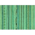 thumbnail image 1 of Ahgly Company Indoor Rectangle Abstract Turquoise Blue Modern Area Rugs, 3' x 5', 1 of 4