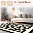 thumbnail image 2 of Ultra Soft Area Rug, Classic Softened Geometric Appeal, Non Slip, Stain Resistant, Washable Area Rugs for Living Room, Bedroom(Beige, 5X7), 2 of 8