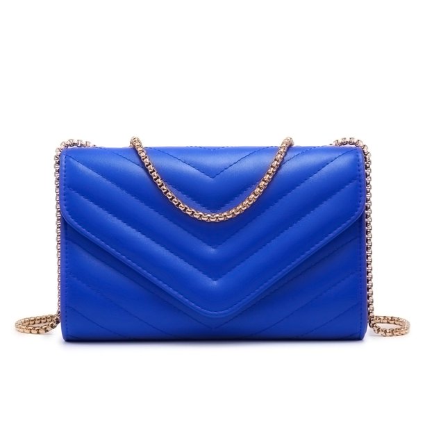 Bandolera Dasein para mujer, pequeña, acolchada, azul real