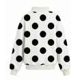 thumbnail image 4 of Abcomgle Sweatshirts for Girls 14-16 Cute Polka Dot Long Sleeve Girls Pullover Top Fleece Mock Neck Shirt for Teen Girls Casual Fall Back To School Outfits for Teen Girls, 4 of 4