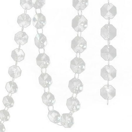 

greenhome 1Pc 3.3ft Clear Acrylic Beads Garland Chandelier Hanging Curtains Wedding Supplies