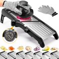 thumbnail image 1 of Mandoline Trancheuse Alimentaire pour Cuisine, Mandoline Trancheuse de Légumes Réglable en Acier Inoxydable, Trancheuse Alimentaire Oignon Croustilles Française, 1 of 9