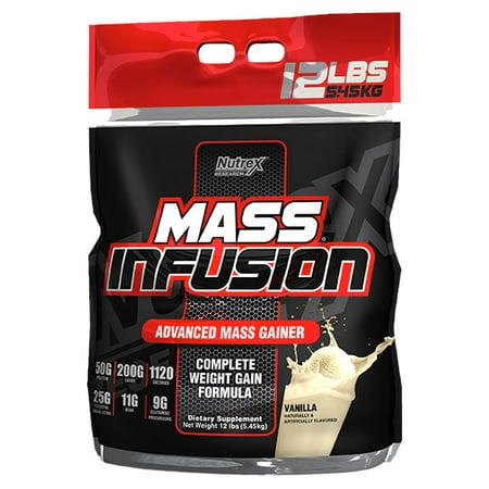 Nutrex Research MASS INFUSION, vanille, 12 livres