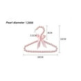 thumbnail image 4 of Hwoehyo Pearl Plastic Pet Clothes Hangers,  1Pc, White, 20CM, 4 of 16