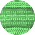 thumbnail image 1 of Ahgly Company Indoor Round Southwestern Emerald Green Country Area Rugs, 3' Round, 1 of 4