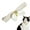 Beige, variant on Feelers Pet Cat Collar Necktie Cotton Woven Decoration Collar Necklace Neckwear Cat Cute Collar Neck Tie Accessories for Party Wedding Photos, Yellow
